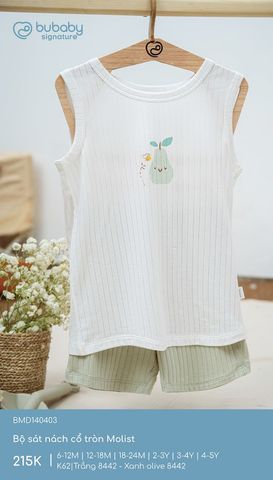 Bộ sát nách cổ tròn Molist Bubaby BMD140403.03YK61