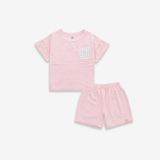 Promo Bộ ngắn tay cổ tròn Túi ngực 1304TN Bubaby