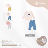 Promo Bộ dài tay cổ tròn Terry 110404 Bubaby