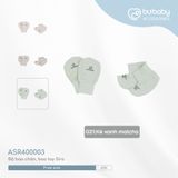 Bao tay bao chân Siro Bubaby - Kẻ blue nhạt C45 - Freesize