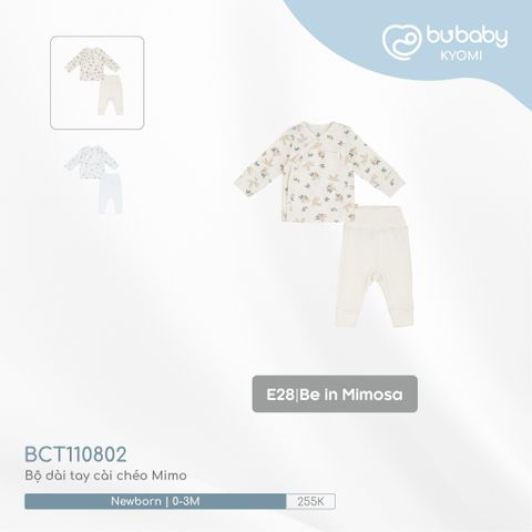 Bộ dài tay cài chéo Mimo 110802 Bubaby