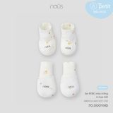 Set BTBC màu trắng in họa tiết Nous NB1W24-AM1-U07-OW-FS