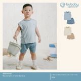 Bộ sát nách cổ tròn Bambus Bubaby BBB140407.03YL34