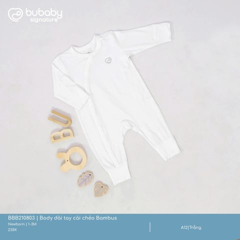Body dài tay cài chéo Bambus Bubaby BBB210803.0NBA08