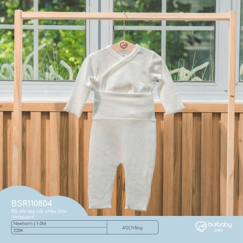Bộ dài tay cài chéo Siro Jacquard Bubaby BSR110804.0NBA10