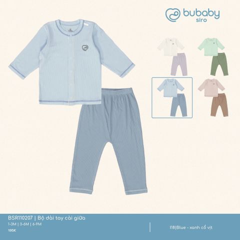 Bộ dài tay cài giữa Bubaby BSR110207.06M35A