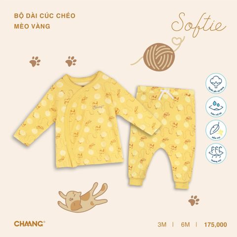 Bộ dài tay Chaang cúc chéo
