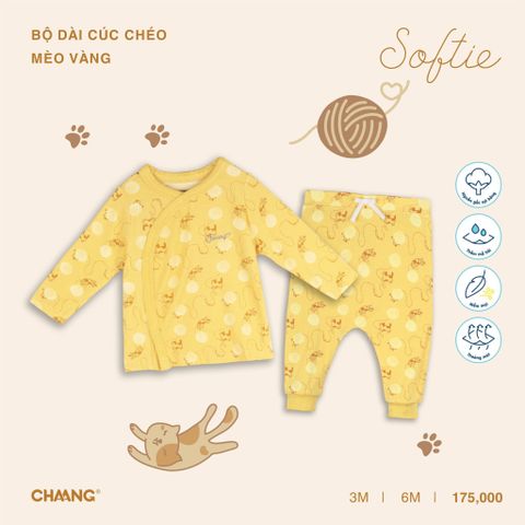 Bộ dài tay Chaang cúc chéo