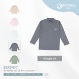 Áo dài tay cao cổ Siro Jacquard 310901 Bubaby