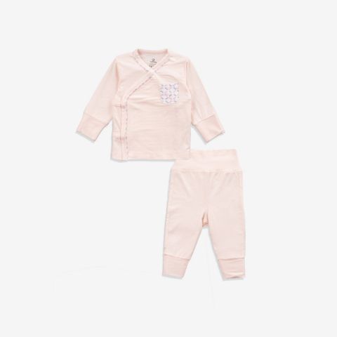 Bộ dài tay cài chéo Bambus 803 Bubaby