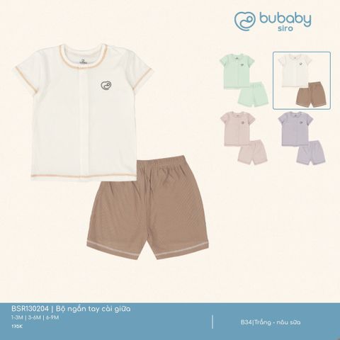 Bộ ngắn tay cài giữa Bubaby BSR130204.06MB34
