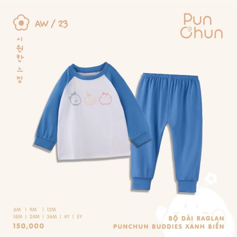 Bộ dài tay Raglan Punchun