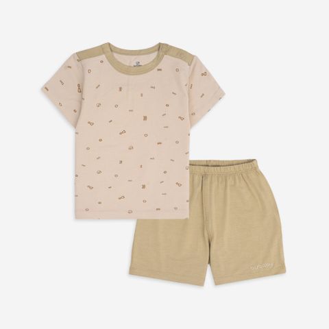 Promo Bộ ngắn tay cài vai Bambus Signature Bubaby