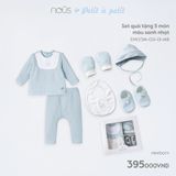 Set quà tặng 5 món màu xanh nhạt Nous