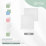 Set 2 khăn quấn đa năng muslin Bubaby