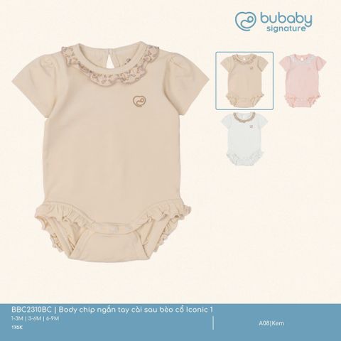 Body chip ngắn tay cài sau bèo cổ Iconic 1 Bubaby BBC2310BC.06MA05