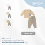 Bộ dài tay raglan cài sau Túi ngực Dona 1110TN Bubaby