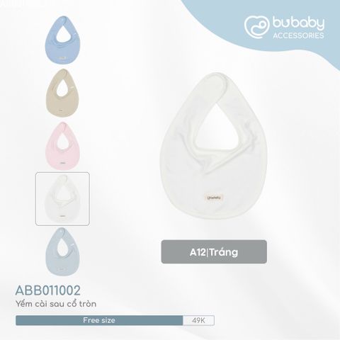 Yếm cài sau cổ tròn 011002 Bubaby