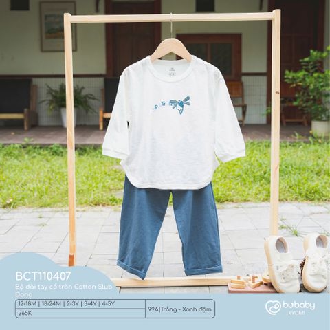 Bộ dài tay cổ tròn Cotton Slub Dona Bubaby BCT110407.03Y99A