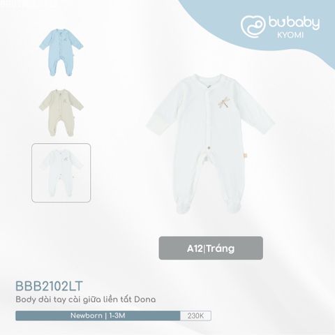 Body dài tay cài giữa liền tất Dona Bubaby BBB2102LT.0NBA01