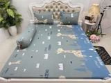 Ga chống thấm cotton Ú Òa Cotton cao cấp - Hươu cao cổ xanh - 1m8*2m