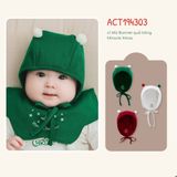 Mũ Bonnet quả bông Miracle Xmas Bubaby ACT194303.M12A49