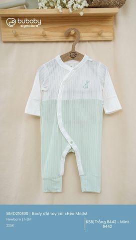 Body dài tay cài chéo Molist BMD210800.0NBK53