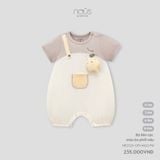Bộ liền cộc màu be phối nâu Nous NP2S25-OP1-M02-PN-0M