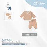 Bộ dài tay cổ trụ Cotton Slub Dona Bubaby