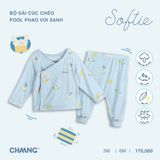 Bộ dài tay Chaang cúc chéo