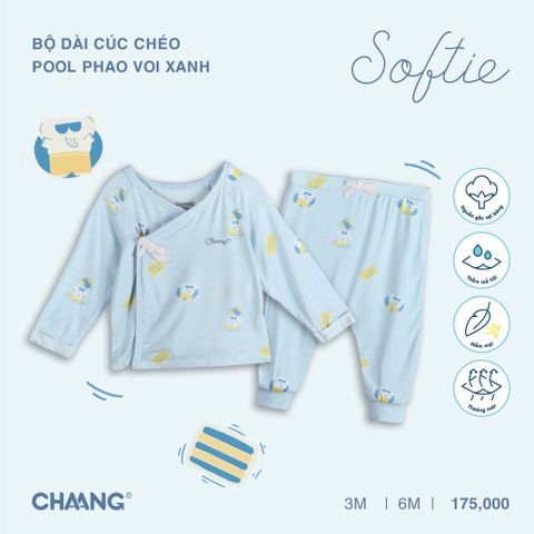 Bộ dài tay Chaang cúc chéo