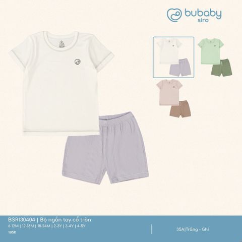 Bộ ngắn tay cổ tròn Bubaby BSR130404.03Y35A