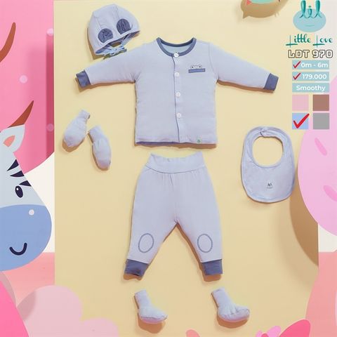 Bộ dài tay Little Love cài giữa smoothy