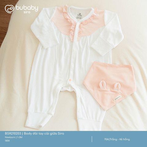 Body dài tay cài giữa Siro Bubaby BSR210203.0NB70A