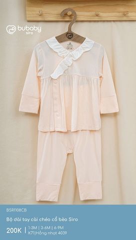 Bộ dài tay cài chéo cổ bèo Siro Bubaby BSR1108CB.06MK71