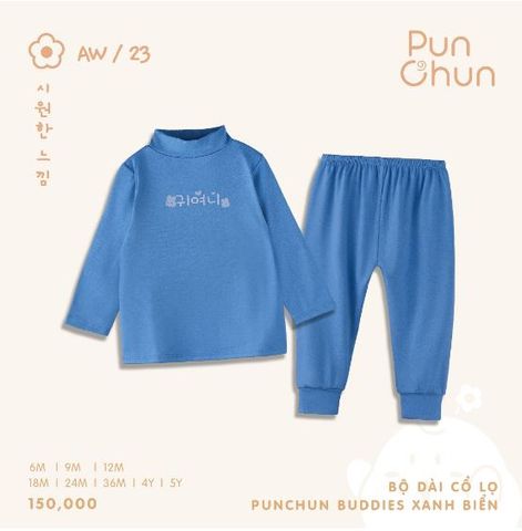 Bộ dài tay cổ lọ Punchun