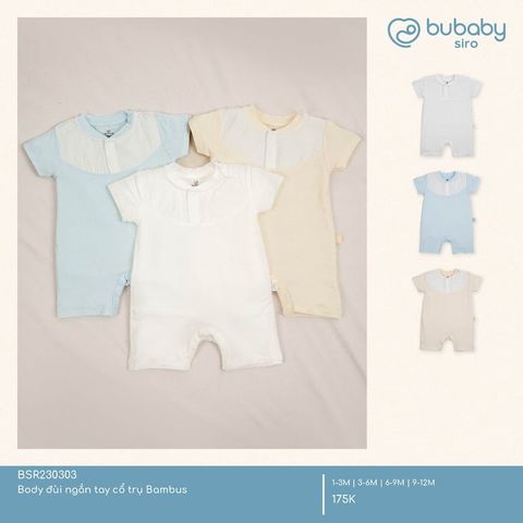 Body đùi ngắn tay cổ trụ siro Bubaby BSR230303.06MK80