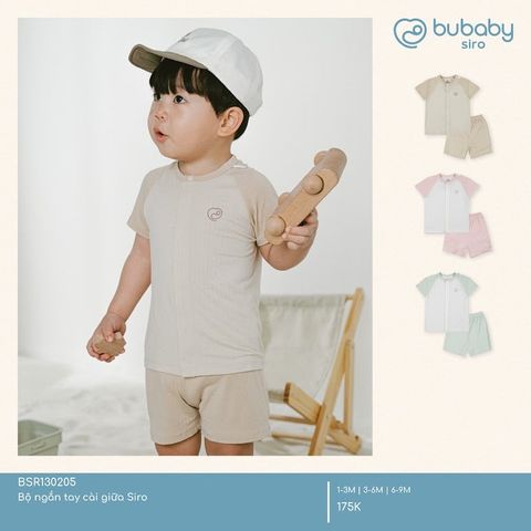 Bộ ngắn tay cài giữa Siro Bubaby BSR130205.06ML26