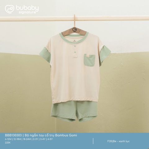 Bộ ngắn tay cổ trụ Gami Bubaby BBB130303.03YF20