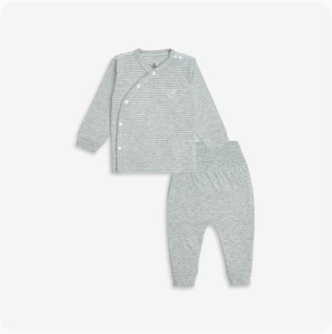 Bộ dài tay cài chéo Joyful Siro Bubaby