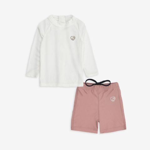 Bộ đồ bơi áo dài tay quần đùi khóa sau Bu Aqua Bubaby