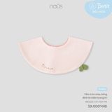 Yếm tròn màu hồng đính lá mầm trang trí Nous NB2S25-AY1-F04-PM-FS