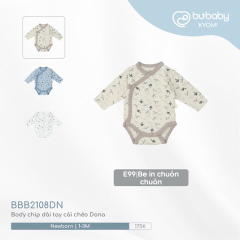 Body chip dài tay cài chéo Dona 2108DN Bubaby