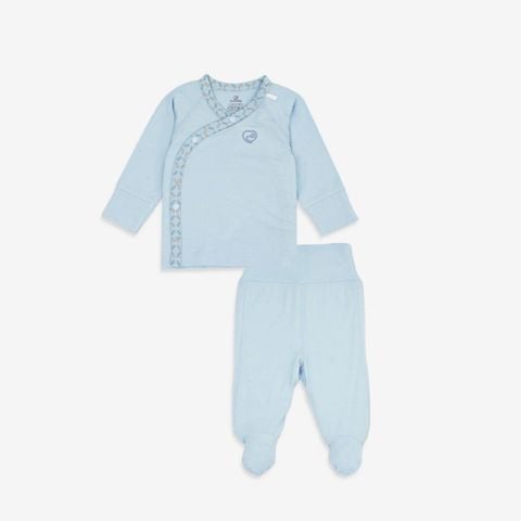 Bộ dài tay cài chéo Bambus Iconic 1 Bubaby