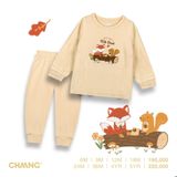 Bộ dài tay Chaang cúc vai