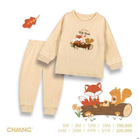 Bộ dài tay Chaang cúc vai