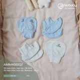 Set 4 bộ bao tay bao chân Q7 Bubaby