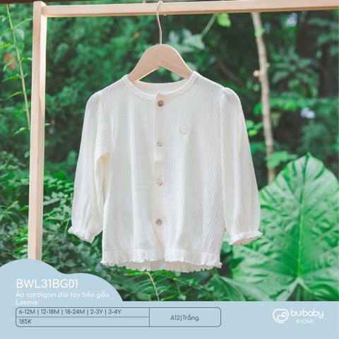 Áo cardigan dài tay bèo gấu Lennie Bubaby BWL31BG01.18MA12
