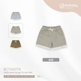 Promo Quần short bé gái Túi bèo Kaki 4331TB Bubaby