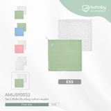 Set 2 khăn quấn đa năng muslin Bubaby